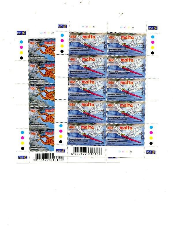 Malta 2001 Europa sheets Mint VF NH - Lakeshore Philatelics