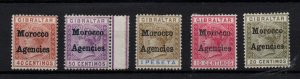 Morocco Agencies QV mint MH collection SG5-7 & SG10-11 WS28381 