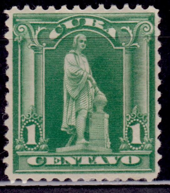 Cuba, 1899, Statue of Columbus, 1c, Scott# 227, MNG-no gum