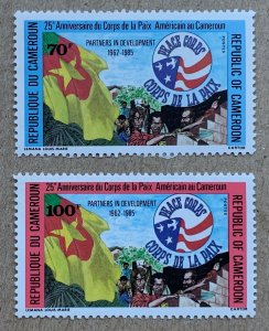 Cameroun 1986 American Peace Corps, MNH. Scott 801-802, CV $1.70