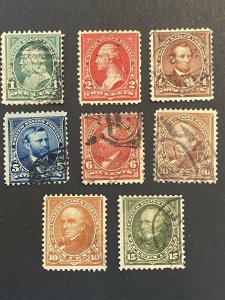 US Stamps-SC# 279 - 284 - Used - SCV  = 40.00