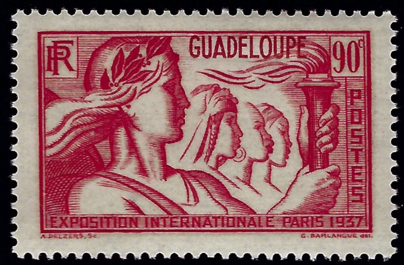 Guadeloupe Sc#152 Mint VF...French Colonies are hot!