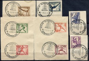 German D.Reich Sc.# one set cancelled  from 1936 Olympics