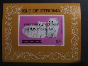 ISLE OF STROMA 1969 INTERNATIONAL MAIL -LOVELY CATS-IMPERF- MNH S/S VERY FINE