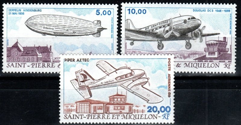 St Pierre And Miquelon Islands #C63-5 CV $15.00 (X355)
