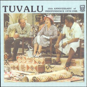 Tuvalu #507-510, 507a-510a, Complete Set(8), 1988, Royality, Never Hinged