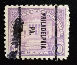 US Scott #701 Used Precancel Philadelphia PA VF