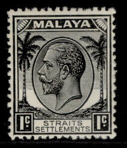 MALAYSIA - Straits Settlements GVI SG260, 1c black, M MINT.