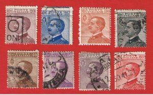 Italy #101-107  F-VF used  Emmanuel lll  Free S/H