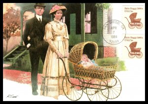 US 1902 Baby Buggy Fleetwood U/A FDC Maxi Card