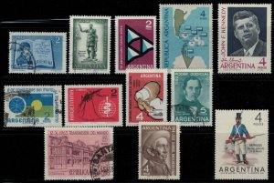 Argentina #726-7,34,7,40,6,51,3,8,60-2*/u  CV $5.65