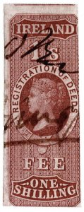 (I.B) QV Revenue : Ireland Registration of Deeds 1/- (1861) 