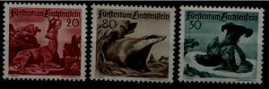 Liechtenstein 243-45 MNH Animals SCV62.50