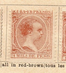 Spanish Colonies Caribbean 1890 Early Issue Fine Mint Hinged 1c. NW-238481