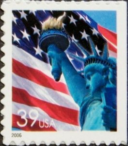 2006 39c Statue of Liberty & Flag, Denominated Scott 3985 Mint F/VF NH