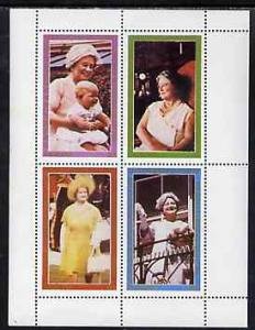 Nagaland 1980 QUEEN MOTHER'S 80th.Birthday Set (4) Perforated Mint (NH)