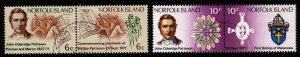 NORFOLK ISLAND SG121/4 1971 DEATH CENTENARY OF BISHOP PATTERSON FINE USED