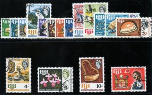 Fiji 1968 QEII Definitives set complete very fine used. SG 371-387. Sc 240-256.