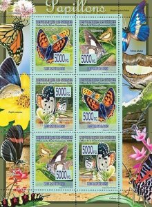 Guinea 2008 MNH - FAUNA- Butterflies. YT 3411-3416, Mi 5469-5474