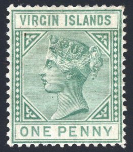 Virgin Is 1880 1/2d Emerald Green Wmk CC SG 24 Scott 10 LMM/MLH Cat £75($94)