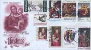 1507 8c CHRISTMAS - 9 Stamp Combo FDC