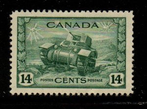 Canada Sc 259 1943 14 c tank stamp mint