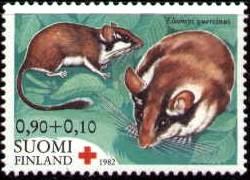 Garden Dormouse, Red Cross, Finland stamp SC#B227 MNH