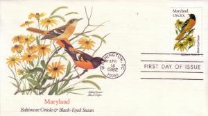 US Sc# 1953 / 2002 FDC's State Birds & Flowers Complete UXZ