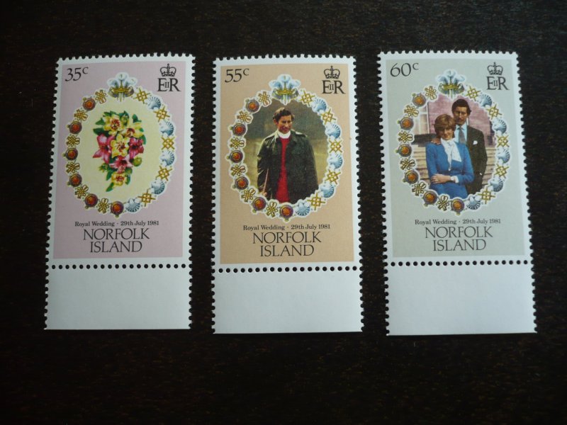 Stamps - Norfolk Island - Scott# 280-282 - Mint Never Hinged Set of 3 Stamps