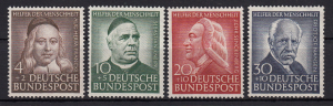 Germany - 1953 - Sc. B334-B337 - MNH