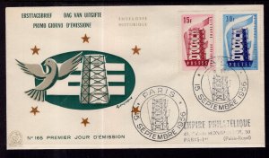 France 805-806 Europa Typed FDC