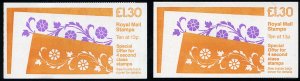 British Commonwealth - Great Britain, Booklets SGFL10A-B Cat£11, 1987 Flower...