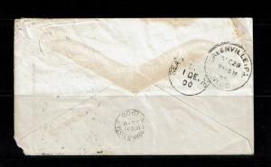 India 1900 2A 6p Seapost Cover to USA - Lot 092017