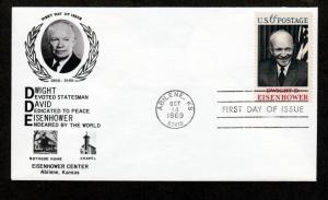 U.S. 1969 FDC Dwight Eisenhower!