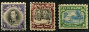 Cook Islands SC# 112-4 King George VI & Local Scenes set MH