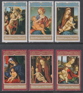 Burundi 408-410,C165-C167 Christmas MNH VF