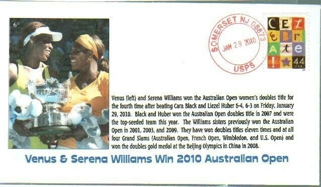 6° Cachets Celebrate Venus & Serena Williams Australian Open 2010 Win