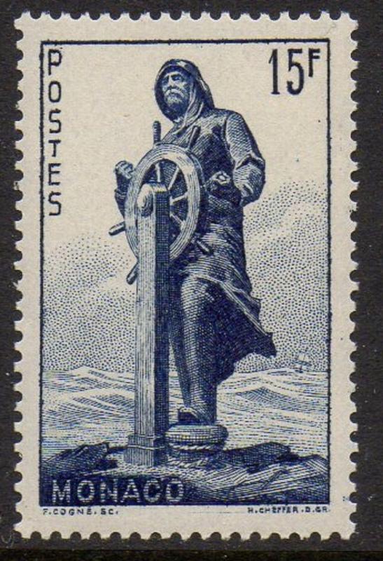 Monaco 1951 Prince Albert Statue VF MNH (260)