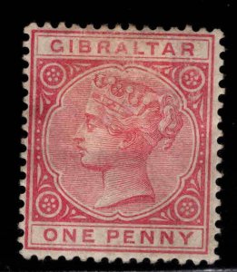 Gibraltar Scott 10 MH* 1887 rose colored stamp