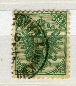 BOSNIA; 1890s classic Eagle Arms issue used 3k. value fine POSTMARK