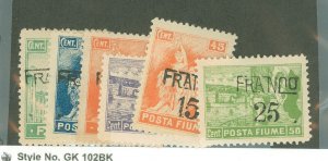 Fiume #58-62/65 Unused Multiple