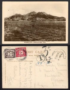 Aden KGV India on a Post Due Cover to the UK