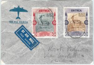 71611 - ITALY COLONIES: ERITREA - AIRMAIL ENVELOPE FOR ITALY 1936-