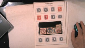 US CUT SQUARE COLLECTION MINT/USED 1800'S ON