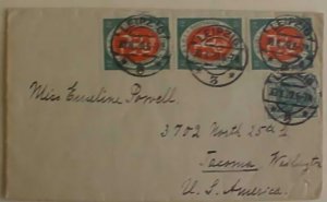 GERMANY #107 1920 TO US