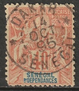 Senegal 1892 Sc 48 used Dakar CDS