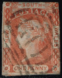 Australia-NSW #13c Queen Victoria; Used (2Stars)