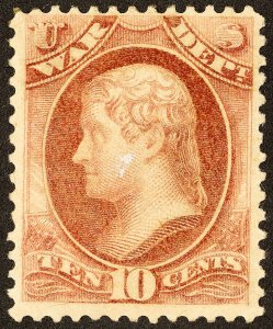 US Stamps # O118 Official MLH VF Scott Value $75.00