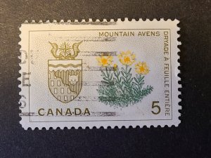 CA S#429 U-VF $0.05 03/23/1966 -Prov Flowers & Coat of Arms-Mountain Avens-NWT