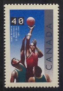 CANADA 1991 BASKETBALL CENTENARY STAMP & MINISHEET  SG1454 SGMS1455  MNH